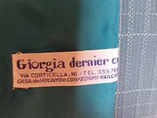 Tailleur vintage anni 80 turchese 100% lana 46