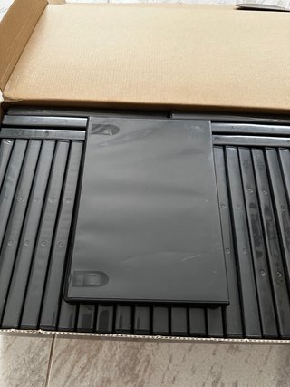 80x Cajas de DVDs Negra