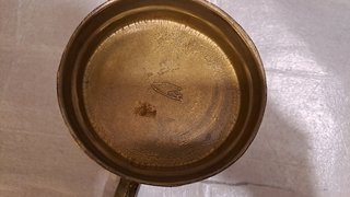 Boccale vintage ottone/bronzo lavorato