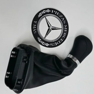Pomo piel negro Mercedes V Viano w639