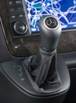 Pomo piel negro Mercedes V Viano w639