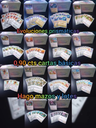 Cartas Pokémon Evoluciones Prismaticas