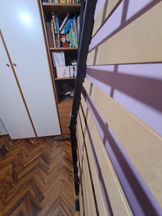 Doghe letto matrimoniale in legno e metallo