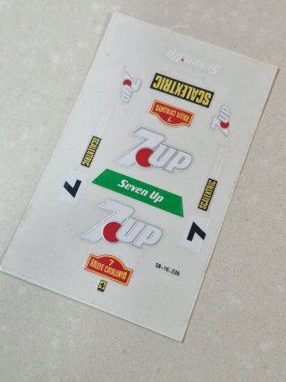 Scalextric adhesivos 7up ferrari GTO
