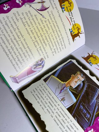 Libros , adivinanzas e historias de terror.