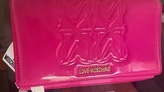 Bolso Love Moschino Rosa Charol