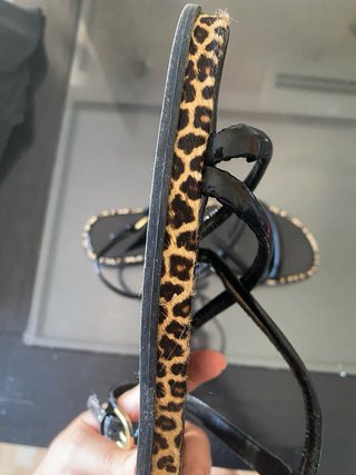 Sandalias Zara Talla 40 Tira Leopardo