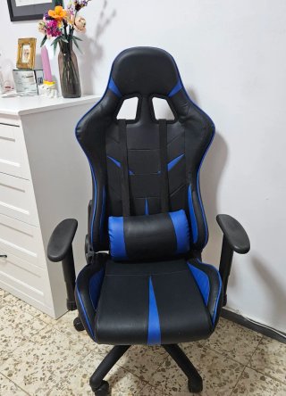 Silla Gaming Negra y Azul