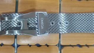 Correa Milanesa Omega Seamaster 20mm Plata