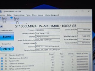 Disco Duro Externo Seagate 1TB USB Usado 2.5