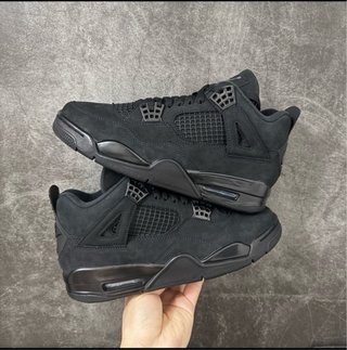 Jordan 4 Scarpe da Ginnastica Nero Giallo