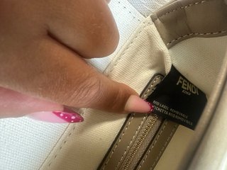 Borsa Fendi donna beige e marrone