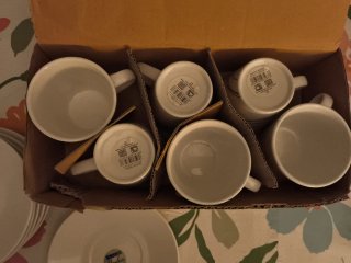 Juego Tazas Café Luminarc Porcelana