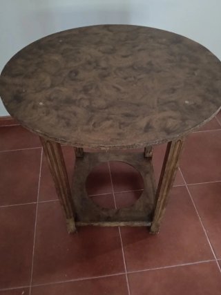 Mesa camilla madera y tela