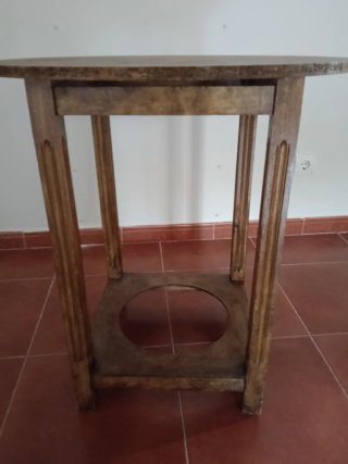 Mesa camilla madera y tela