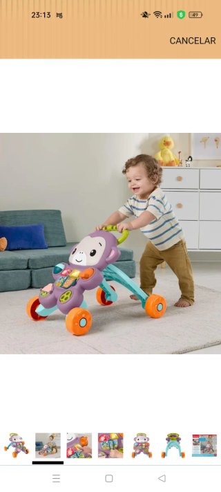 Andador Fisher Price Mono Morado
