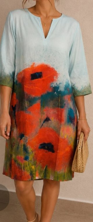 Vestido estampado floral