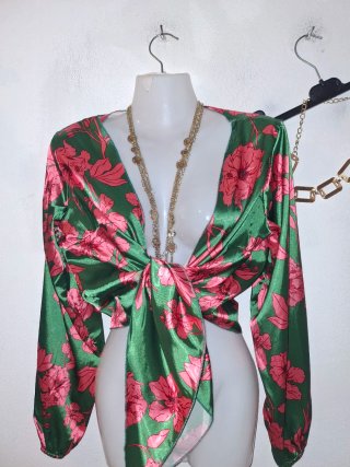 Completo gonna maxi e top floreale