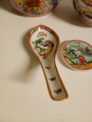 Lote Porcelana China Decorada