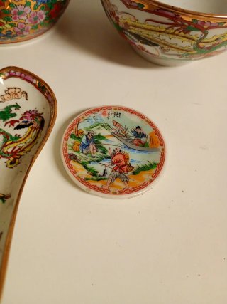 Lote Porcelana China Decorada
