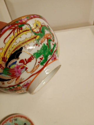 Lote Porcelana China Decorada