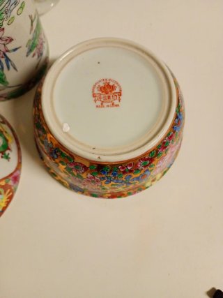 Lote Porcelana China Decorada