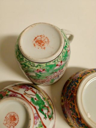 Lote Porcelana China Decorada