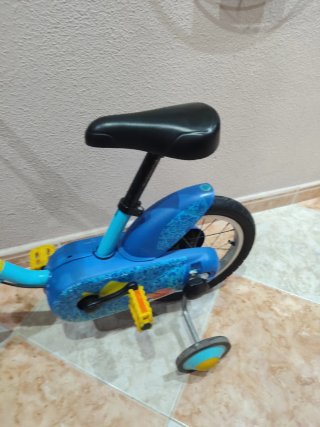 Bicicleta infantil  12 "azul B'TWIN