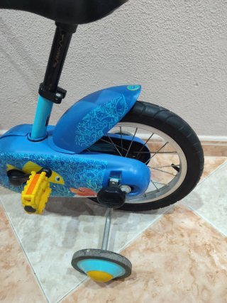 Bicicleta infantil  12 "azul B'TWIN