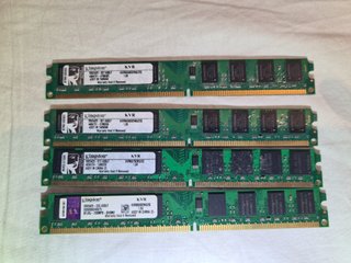 Lote 4x Kingston 8 GB DDR2 RAM 667/800MHz
