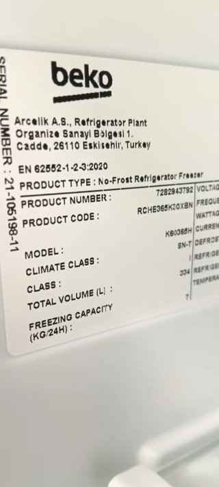 NEVERA COMBI BEKO NO FROST ENERGÍA A+