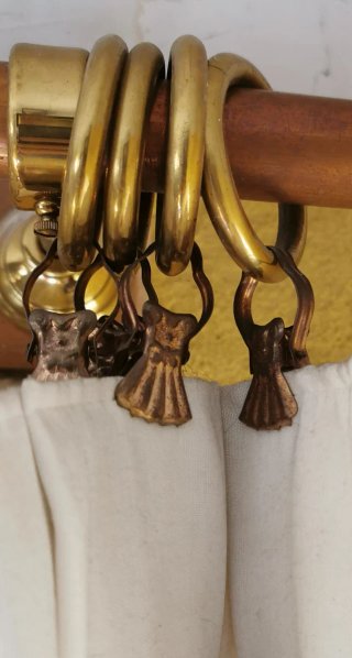 Anillas para cortinas con pinza