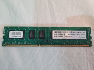 Memoria RAM Apacer 2GB DDR3 1333MHz