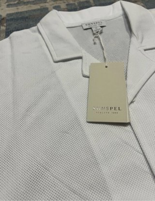 Polo Sunspel Branco Tamanho M
