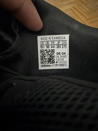 Zapatillas de fútbol sala negras 44.5