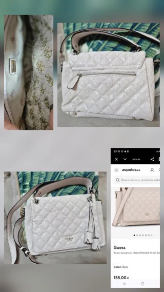 Bolso Guess Seraphina Beige