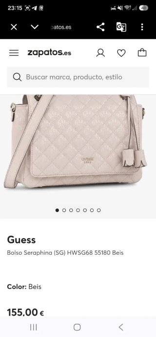 Bolso Guess Seraphina Beige