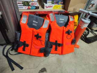 Chaleco flotador y remo kayak