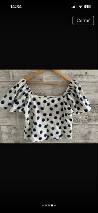 Blusa de verano lunares talla L