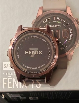 Garmin Fenix 7S Sapphire Solar Bronce