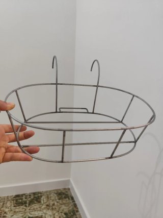 Juego de 3 porta macetas metálicos