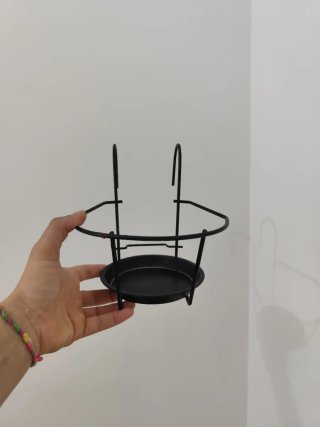 Juego de 3 porta macetas metálicos