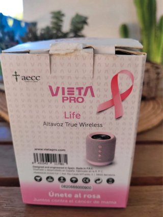 Altavoz Bluetooth Vieta Pro Life Rosa AECC