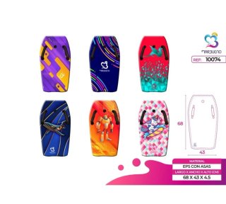 Tabla de surf decorada