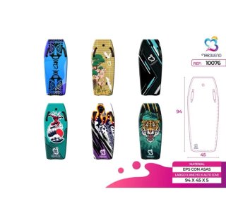 Tabla de surf decorada