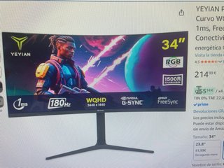 Monitor Curvo YEYIAN Proact FV234 34 WQHD