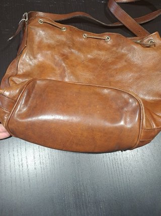 Borsa tracolla in pelle marrone