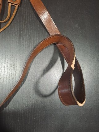 Borsa tracolla in pelle marrone