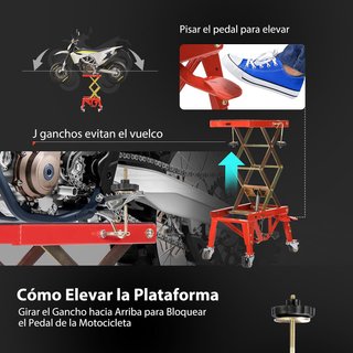 Gato Hidráulico VIVOHOME 160kg Moto