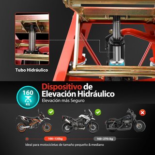 Gato Hidráulico VIVOHOME 160kg Moto